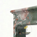 Marble fire surround in Four season green - Image 5