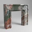 Electric marble fireplace surround in Four season green - Image 1