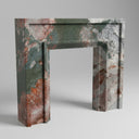 Electric marble fireplace surround in Four season green - Image 1