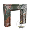 Electric marble fireplace surround in Four season green - Image 3