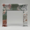 Modern marble fireplace in Four season green - Image 1