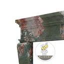 Modern marble fireplace in Four season green - Image 5