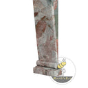 Modern marble fireplace in Four season green - Image 7