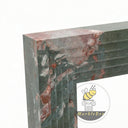 Modern marble fireplace mantel in Four season green - Image 5