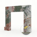 Custom marble fireplace surround in Four season green - Image 4