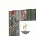 Custom marble fireplace surround in Four season green - Image 5