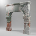 Marble fire surround in Four season green - Image 1