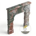 Marble fire surround in Four season green - Image 4