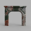 Custom marble fireplace surround in Four season green - Image 1