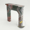 Custom marble fireplace surround in Four season green - Image 4