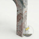 Custom marble fireplace surround in Four season green - Image 7
