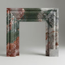 Electric marble fireplace surround in Four season green - Image 1
