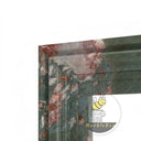 Electric marble fireplace surround in Four season green - Image 5