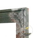 Electric marble fireplace surround in Four season green - Image 6