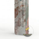 Electric marble fireplace surround in Four season green - Image 7