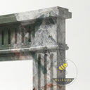 Modern marble fireplace in Four season green - Image 6