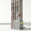 Modern marble fireplace in Four season green - Image 7