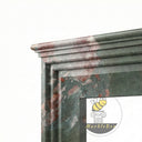 Modern marble fireplace mantel in Four season green - Image 5