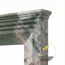 Modern marble fireplace mantel in Four season green - Image 6