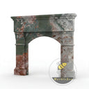 Marble fireplace mantel in Four season green - Image 3