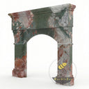 Marble fireplace mantel in Four season green - Image 4