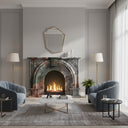 Victorian marble fireplace in Four season green - Image 2