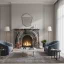 Victorian marble fireplace in Four season green - Image 2