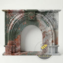Victorian marble fireplace in Four season green - Image 3