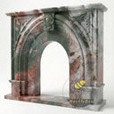 Victorian marble fireplace in Four season green - Image 4