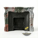 Custom marble fireplace surround in Four season green - Image 3