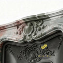 Custom marble fireplace surround in Four season green - Image 5