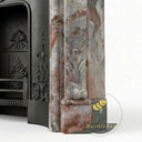 Custom marble fireplace surround in Four season green - Image 7