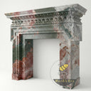 Unique Marble fireplace mantel in Four season green - Image 4