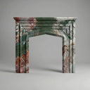 Custom marble fireplace surround in Marbre Quatre Saisons - Image 1