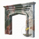 Custom marble fireplace surround in Marbre Quatre Saisons - Image 4