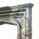 Custom marble fireplace surround in Marbre Quatre Saisons - Image 6