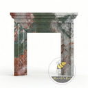 Tall marble fireplace surround in Marbre Quatre Saisons - Image 3