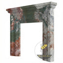 Tall marble fireplace surround in Marbre Quatre Saisons - Image 4