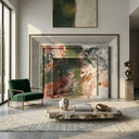 Marble fireplace mantel in Marbre Quatre Saisons - Image 2