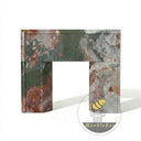 Fluted marble fireplace surround in Marbre Quatre Saisons - Image 3