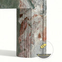 Fluted marble fireplace surround in Marbre Quatre Saisons - Image 7