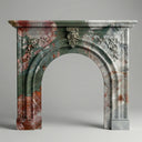 French Marble fireplace surround in Marbre Quatre Saisons - Image 1