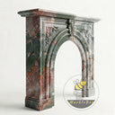French Marble fireplace surround in Marbre Quatre Saisons - Image 4