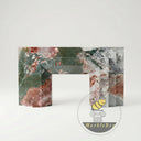 Modern marble fireplace surround in Marbre Quatre Saisons - Image 3