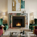 Marble fireplace surround in Marbre Quatre Saisons - Image 2