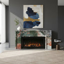 Marble fireplace surround in Marbre Quatre Saisons - Image 2