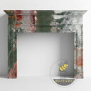 Marble fireplace surround in Marbre Quatre Saisons - Image 3