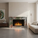 Marble fireplace surround in Marbre Quatre Saisons - Image 2