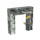 Marble fireplace mantel in Italian Cipollino Ondulato - Image 6