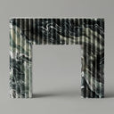 Marble fireplace mantel in Italian Cipollino Ondulato - Image 1